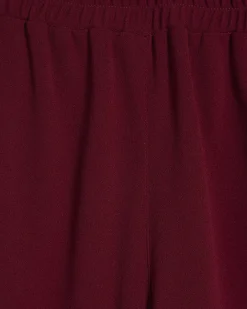 Red Wide Leg Trousers