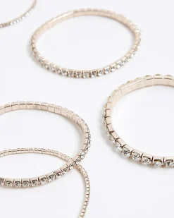 Rose Gold Cupchain Pack Of 5 Bracelets