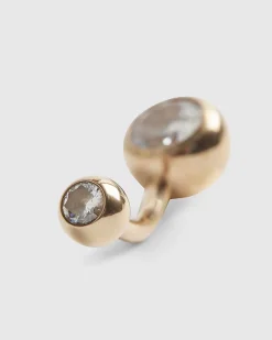 Rose Gold Diamante Belly Bar