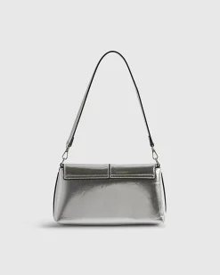 Silver Bar Front Clutch Bag