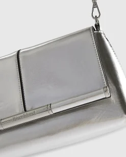 Silver Bar Front Clutch Bag