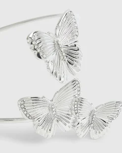 Silver Butterfly Arm Cuff