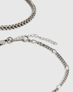 Silver Chain Pack Of 3 Bracelets