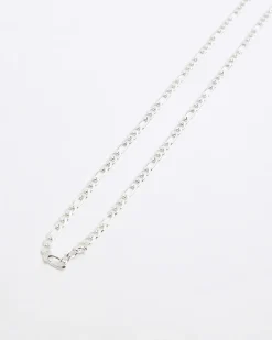 Silver colour chain necklace