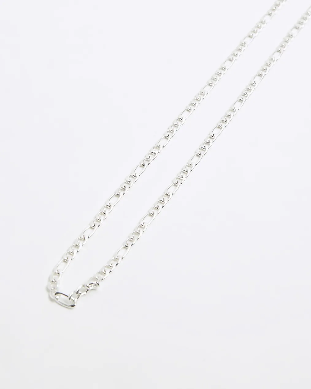 Silver colour chain necklace