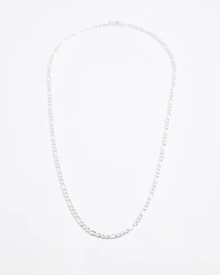 Silver colour chain necklace