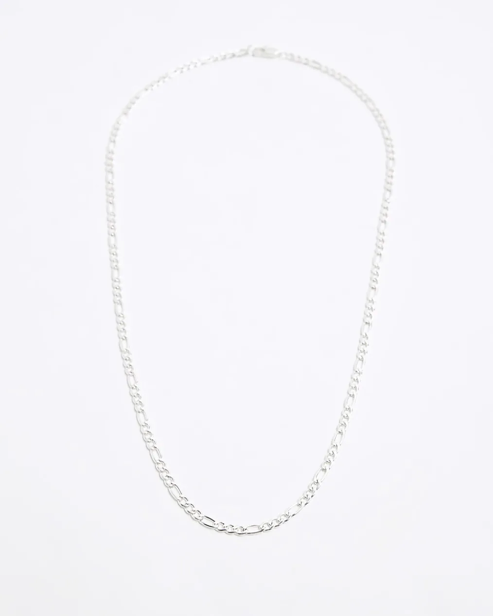 Silver colour chain necklace