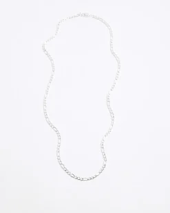 Silver colour chain necklace