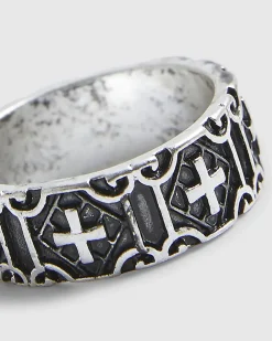 Silver Cross Ring