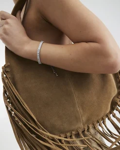 Silver Diamond Simulant Bracelet