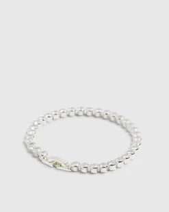 Silver Diamond Simulant Bracelet