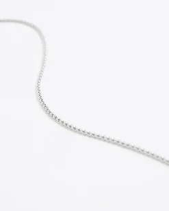 Silver Japanese Bar Pendant Necklace
