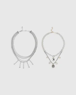 Silver Layered Necklace