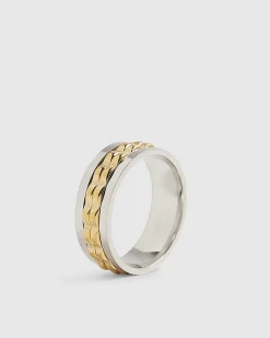 Silver Metal Spinner Ring