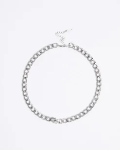 Silver Rhodium Chain Necklace