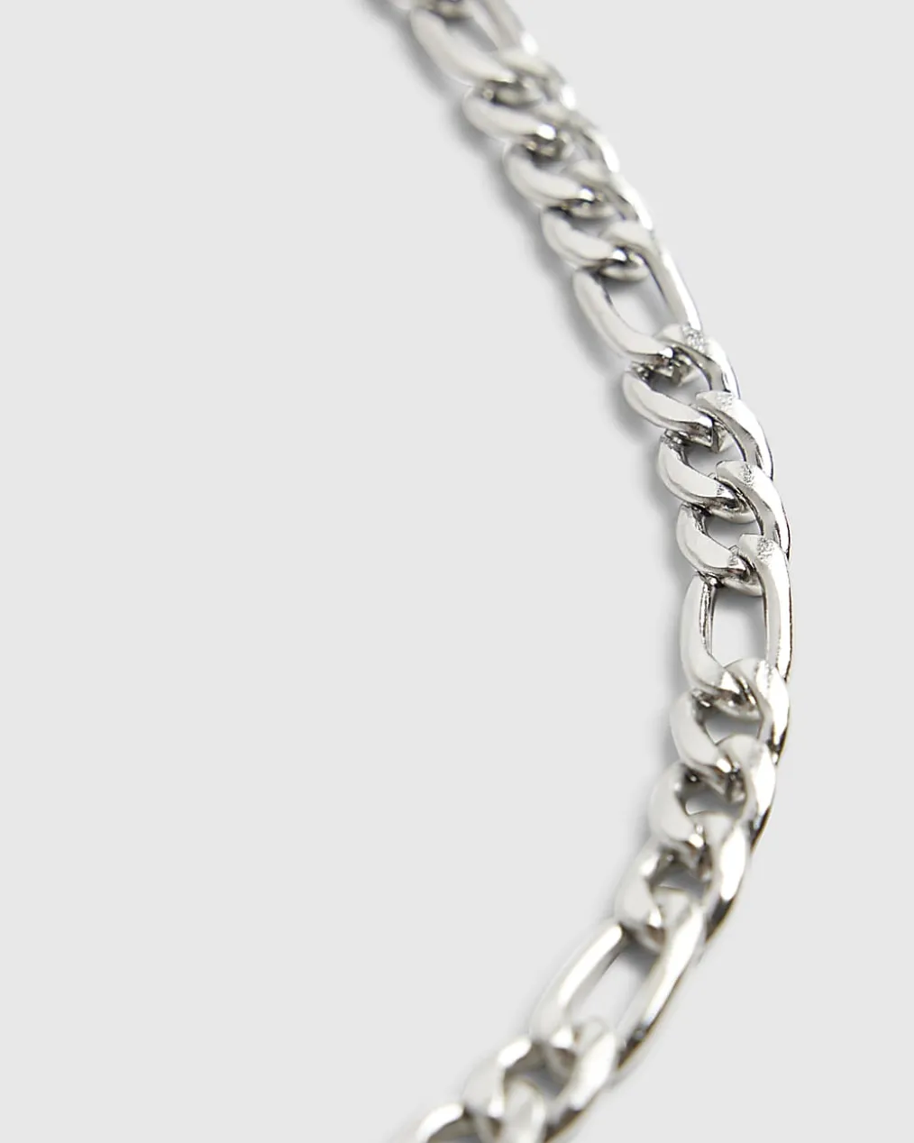 Silver Steel Chain Necklace