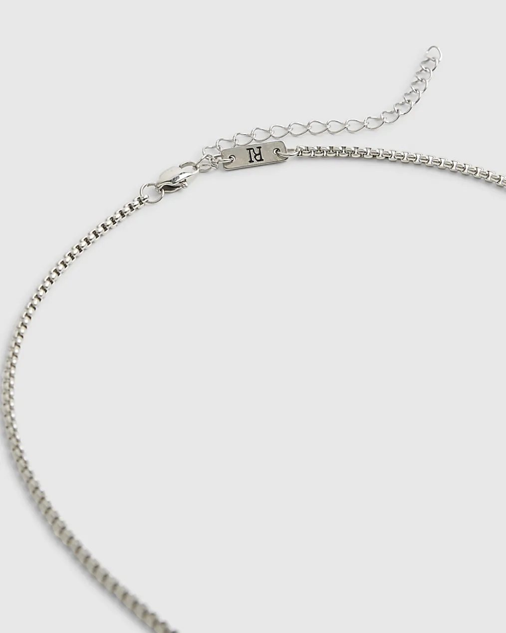 Silver Steel Cross Necklace