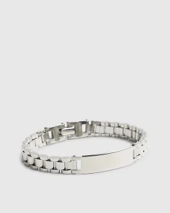 Silver Steel Silver Watch Strap