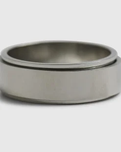 Silver Steel Spinner Rings