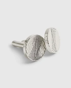 Silver Textured Cufflinks