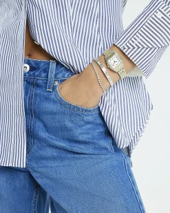 Silver Watch And Bracelet Multipack