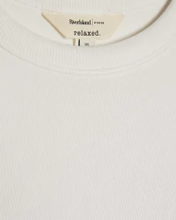 White Cotton Blend Built In Bra Vest Top