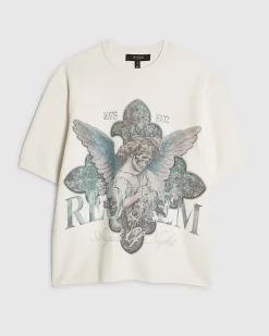 White Cotton Blend Renaissance T-Shirt
