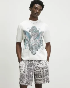 White Cotton Blend Renaissance T-Shirt