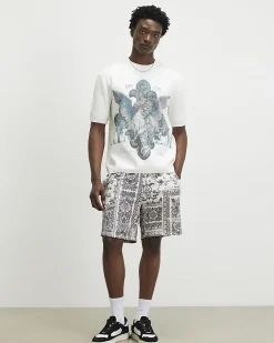 White Cotton Blend Renaissance T-Shirt