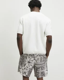 White Cotton Blend Renaissance T-Shirt