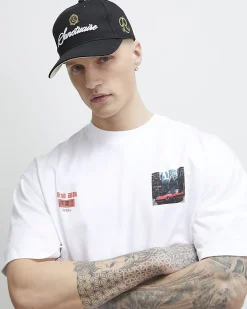 White Cotton Japanese Car Midweight T-Shirt