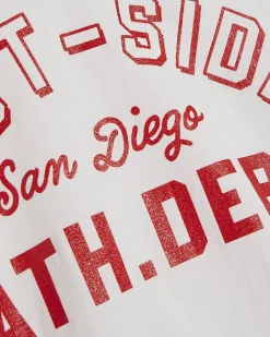 White Cotton Long Sleeve West Side T-Shirt