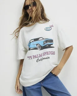 White Cotton Palm Springs Premium T-Shirt