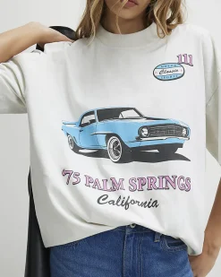 White Cotton Palm Springs Premium T-Shirt