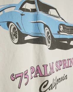 White Cotton Palm Springs Premium T-Shirt