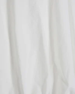 White Cotton Sleeveless Bubble Hem Top