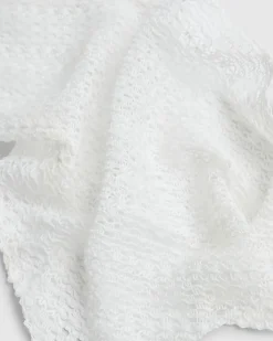 White Crochet Starfish Scarf