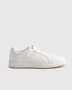 White Cupsole Lace Up Trainers