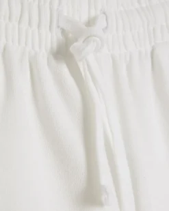 White Elasticated Shorts