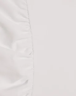 White Flower Trim Swimsuit
