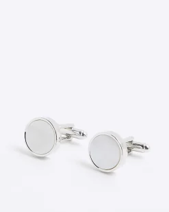 White Inlay Cufflinks