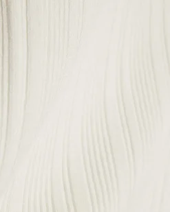 White Knit Ribbed Tipped Vest Top