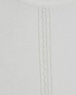 White Knitted Vest Top