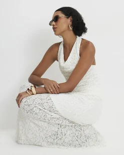 White Lace Maxi Skirt