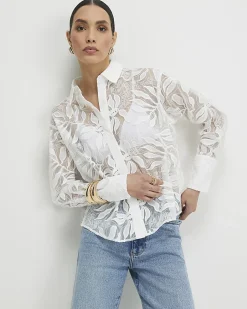 White Lace Shirt