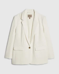 White Long Sleeve Blazer