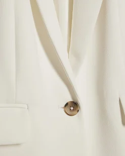 White Long Sleeve Blazer