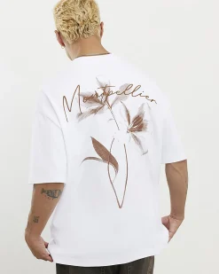 White Montpellier Floral Cotton T-Shirt