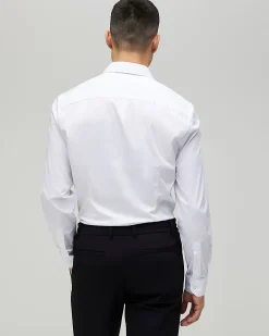 White Muscle Fit Comfort Stretch Shirt