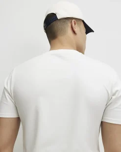 White Muscle Fit Cotton Lightweight T-Shirt